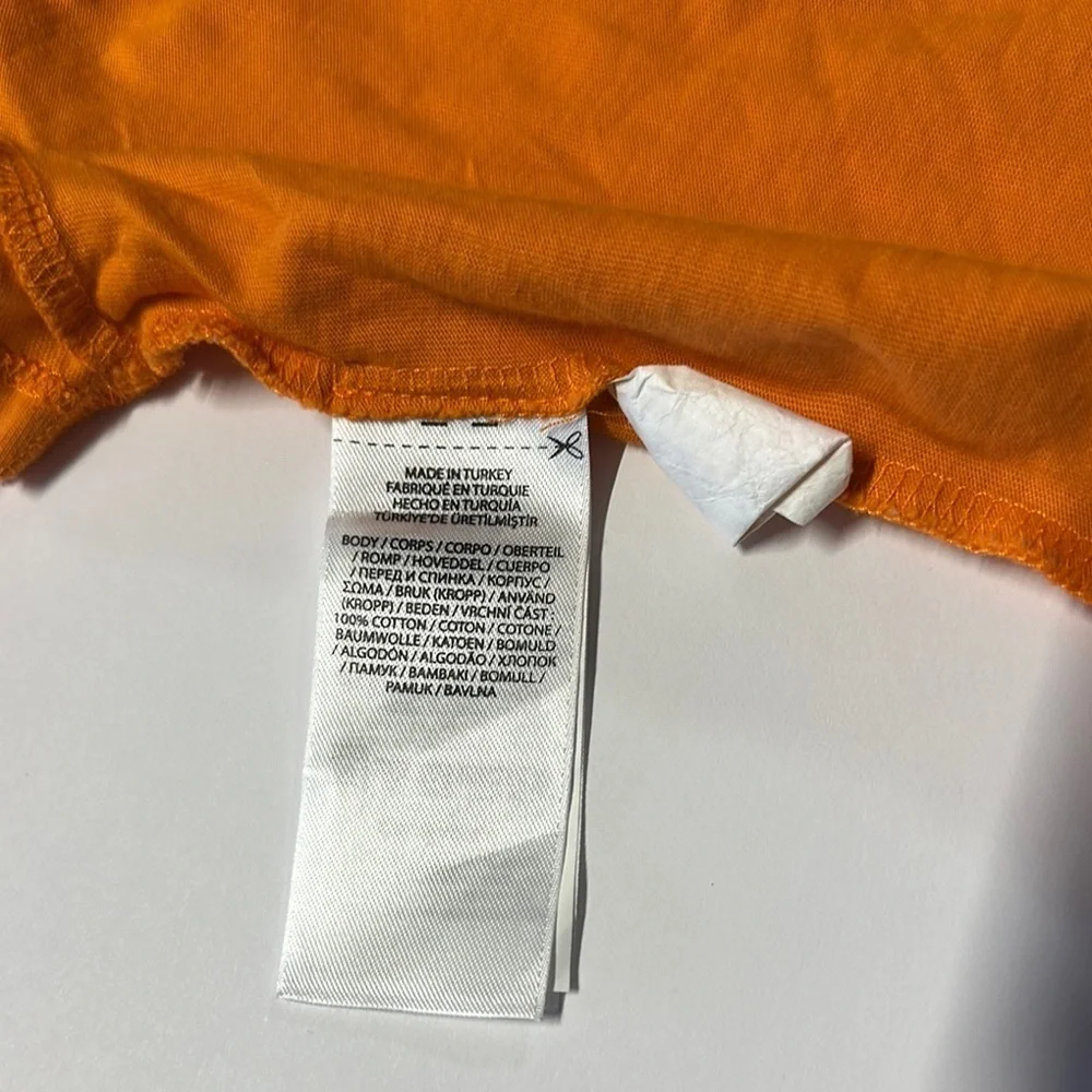Ralph Lauren Orange Bodysuit with Playful Bear Design